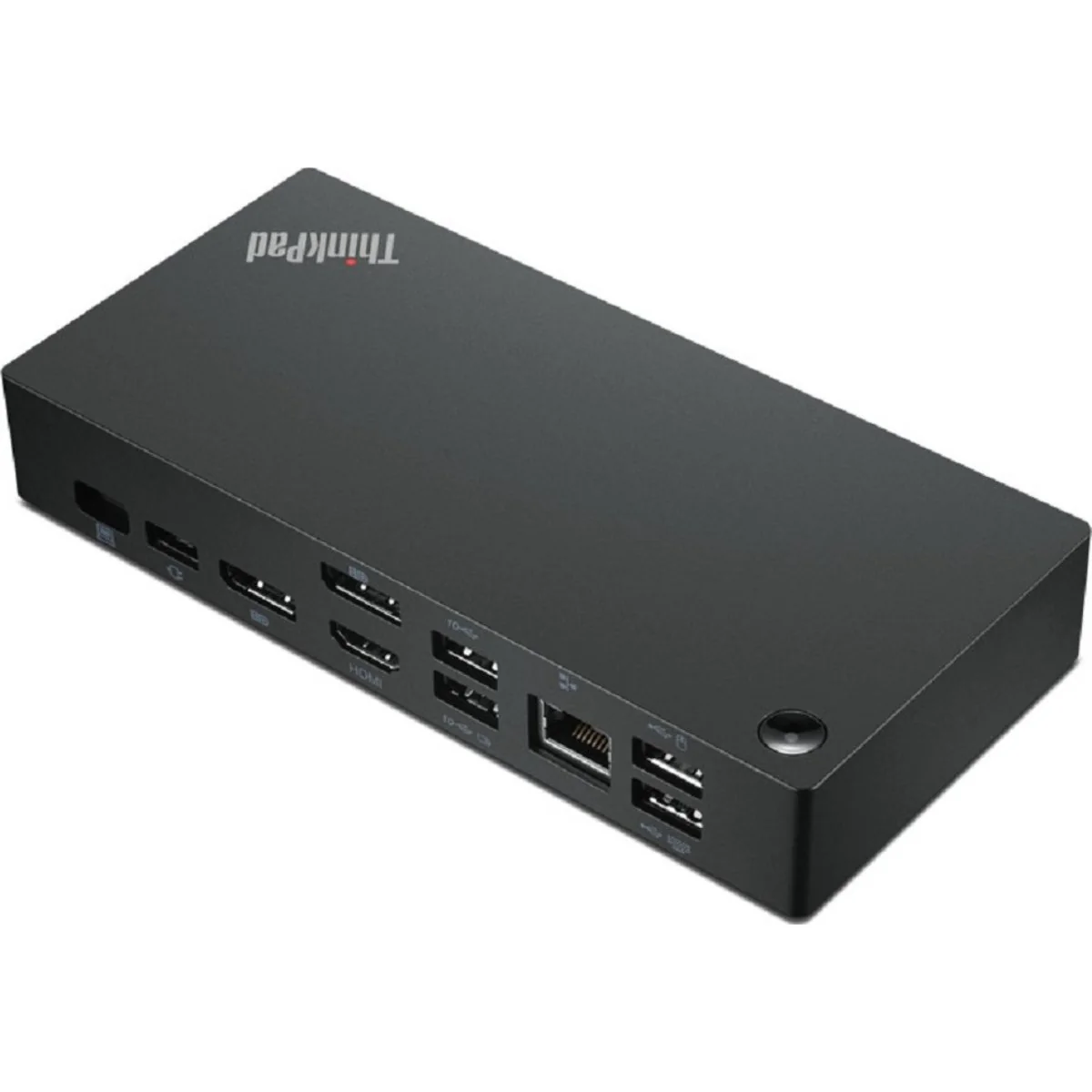 Lenovo ThinkPad Universal USB-C Docking Station, 65W Output Power, 2x 3840x2160 @60 Hz Refresh Rate, Gigabit Ethernet, 2xDisplay Ports, 1xHDMI, 4xUSB Ports, Black | 40AY0090UK